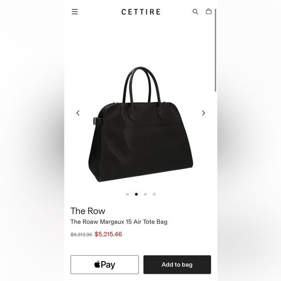 The Row Soft Margaux 15 Bag in Leather - Picture 2 of 16